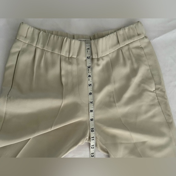 BRUNELLO CUCINELLI Cady Tailored Jogger Trouser Pants Sz US 6 Silk Acetate Crepe